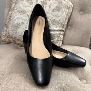 Liz Claiborne Block Heel Shoes Flats Loafers Black Size 8.5